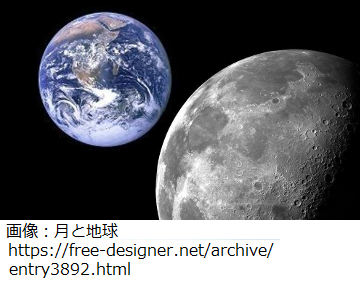 月と地球