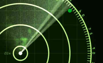 レーダーに捕捉された未確認航空機影